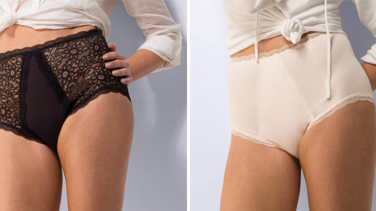 Leakproof absorbent knickers for incontinence.