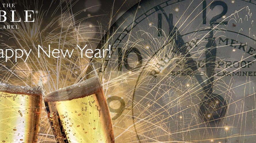 Happy New Year champagne toast from The Able Label