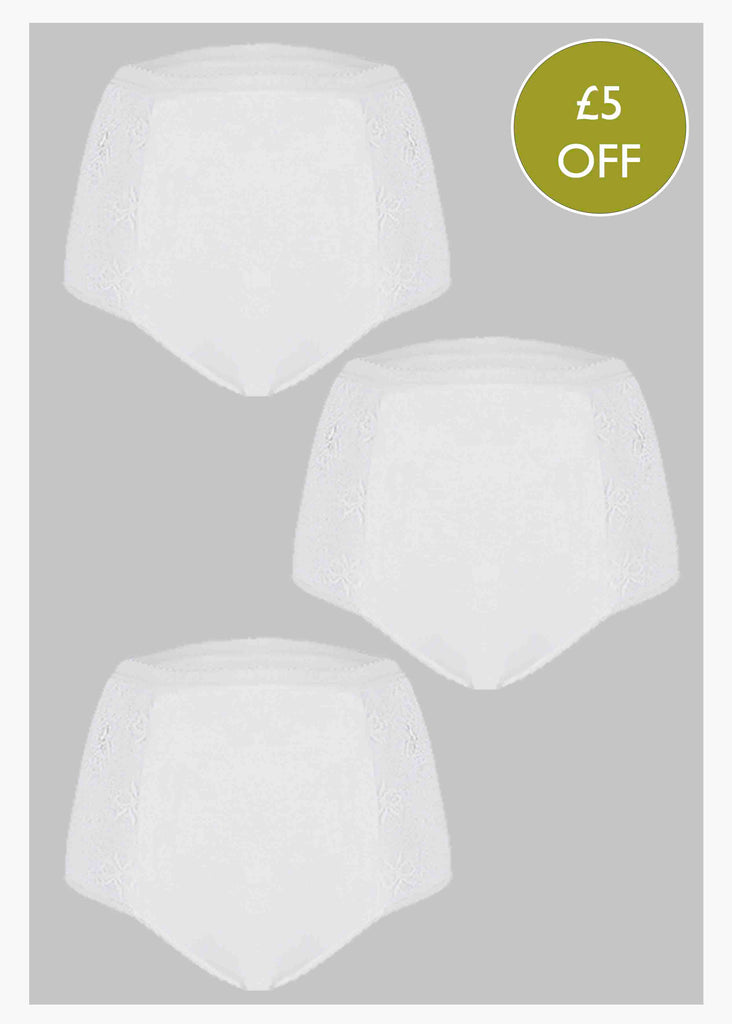 3 Pack Super Absorbent Washable Full Brief Knickers - The Able Label