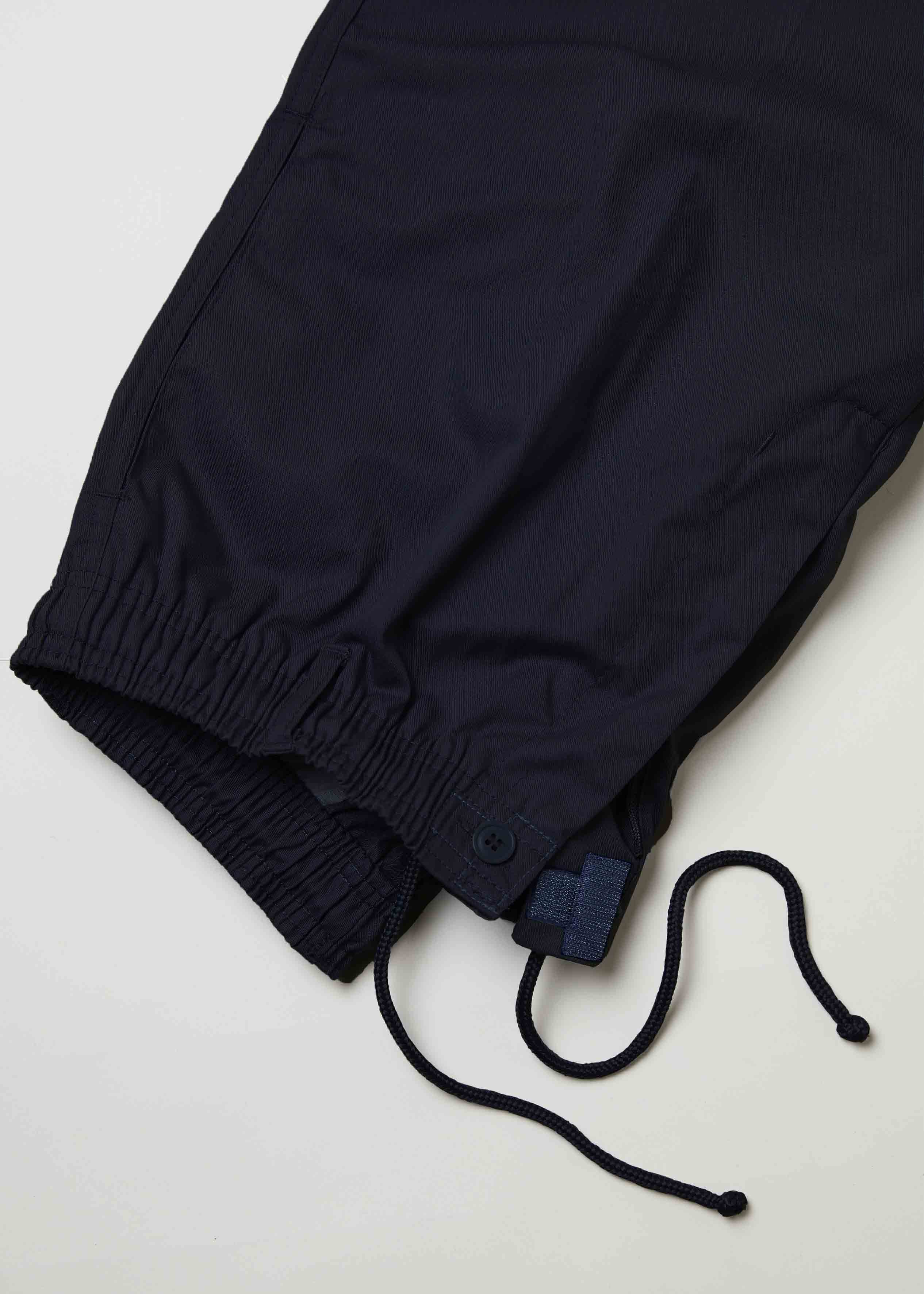 Aubrey Navy Pull On Trouser Fastening - The Able Label