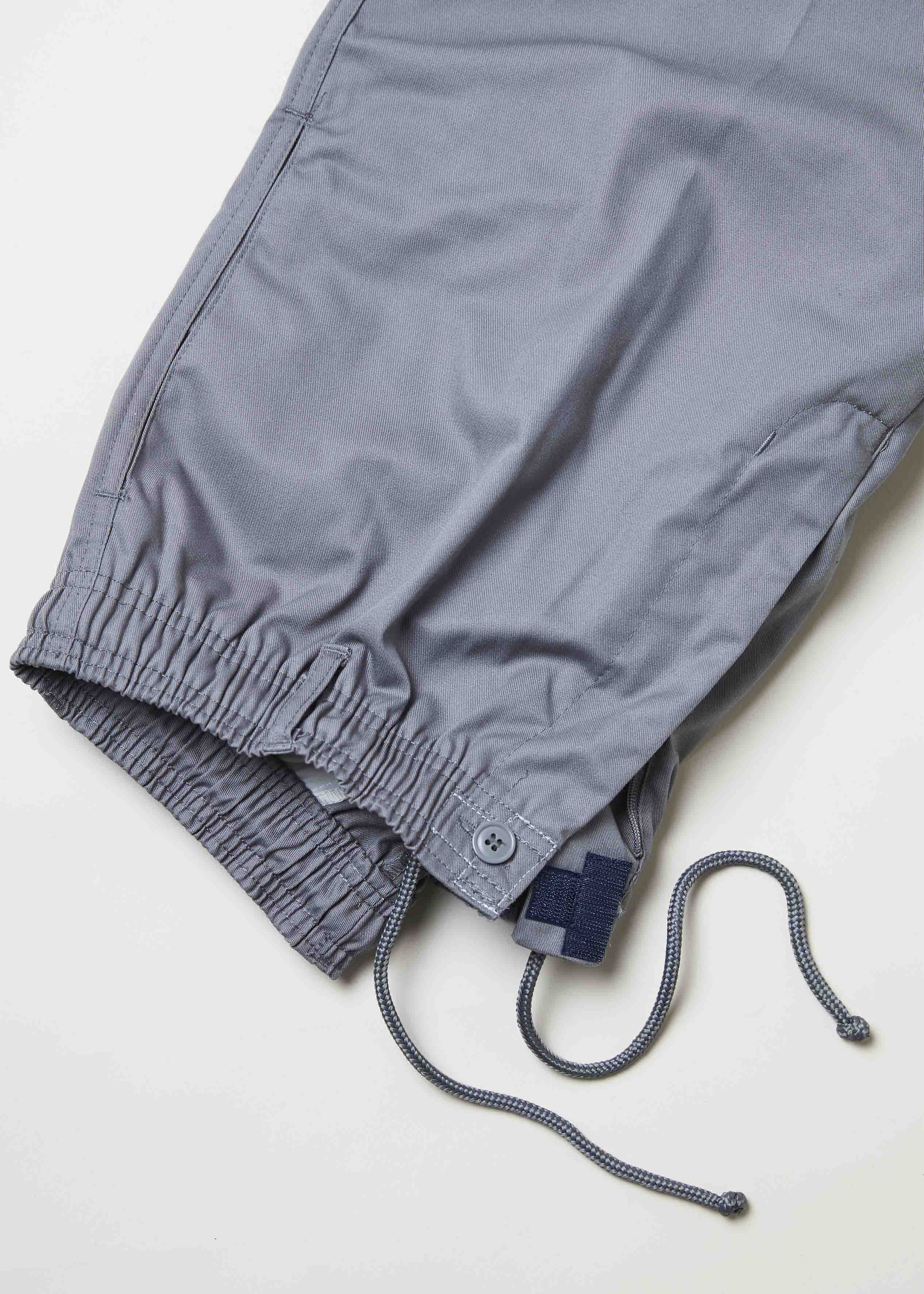 Aubrey Straight Fit Elastic Waist Pull-On Grey Trousers Fastening - The Able Label