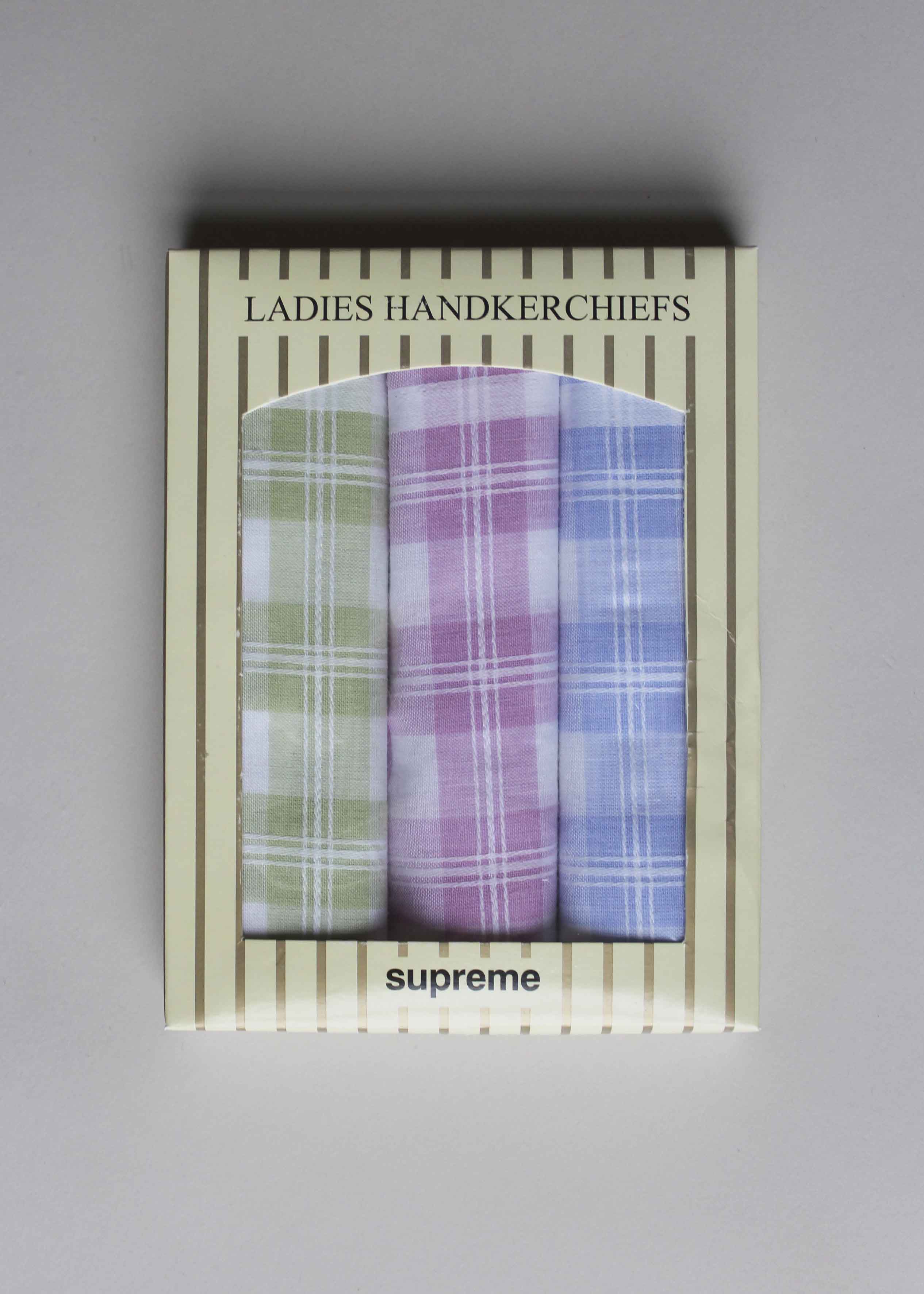 3 Pack Helen Ladies Pure Cotton Embroidered Handkerchiefs - The Able Label