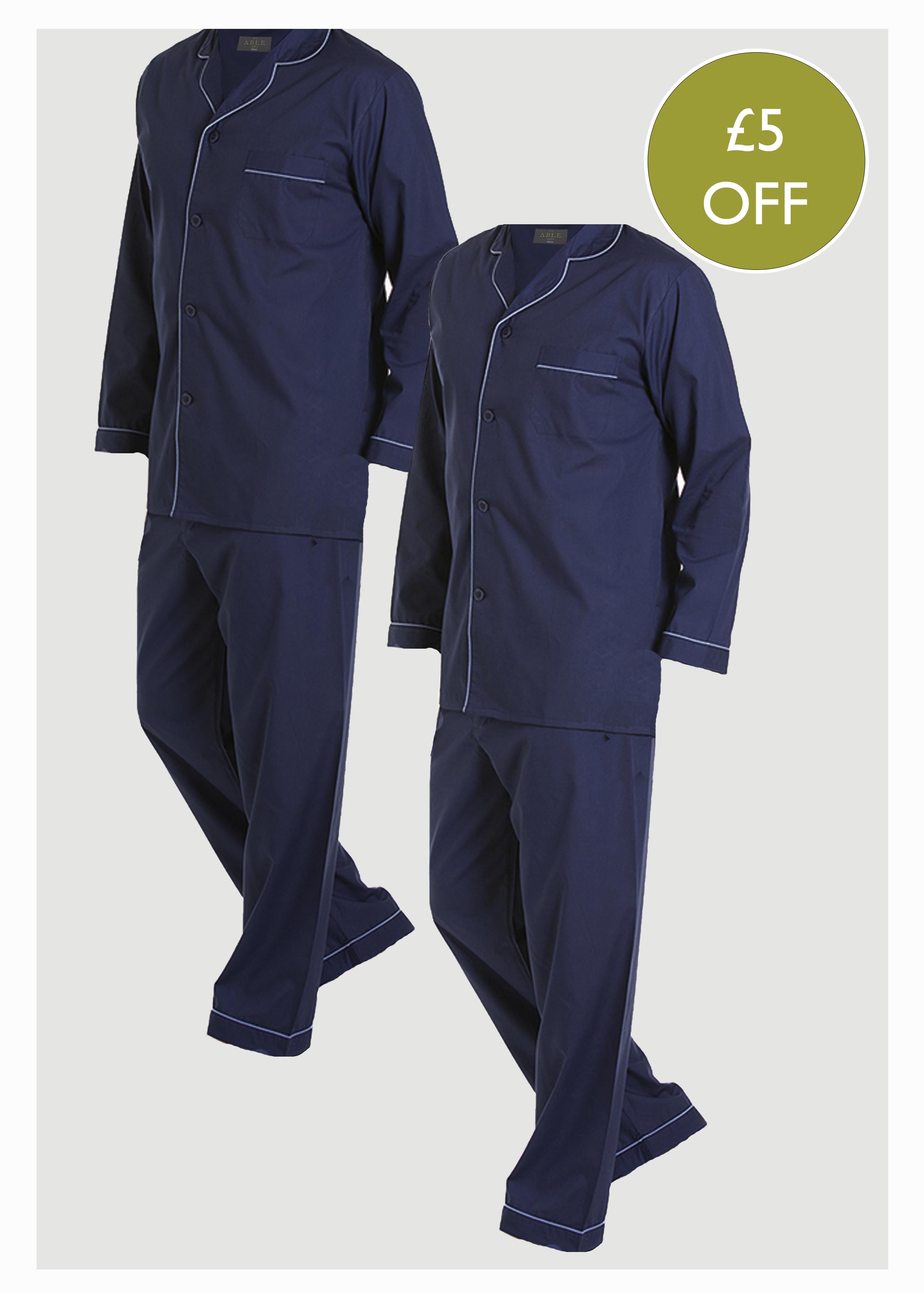 2 Pack Men's Easy-Care PJ Bundle - The Able Label