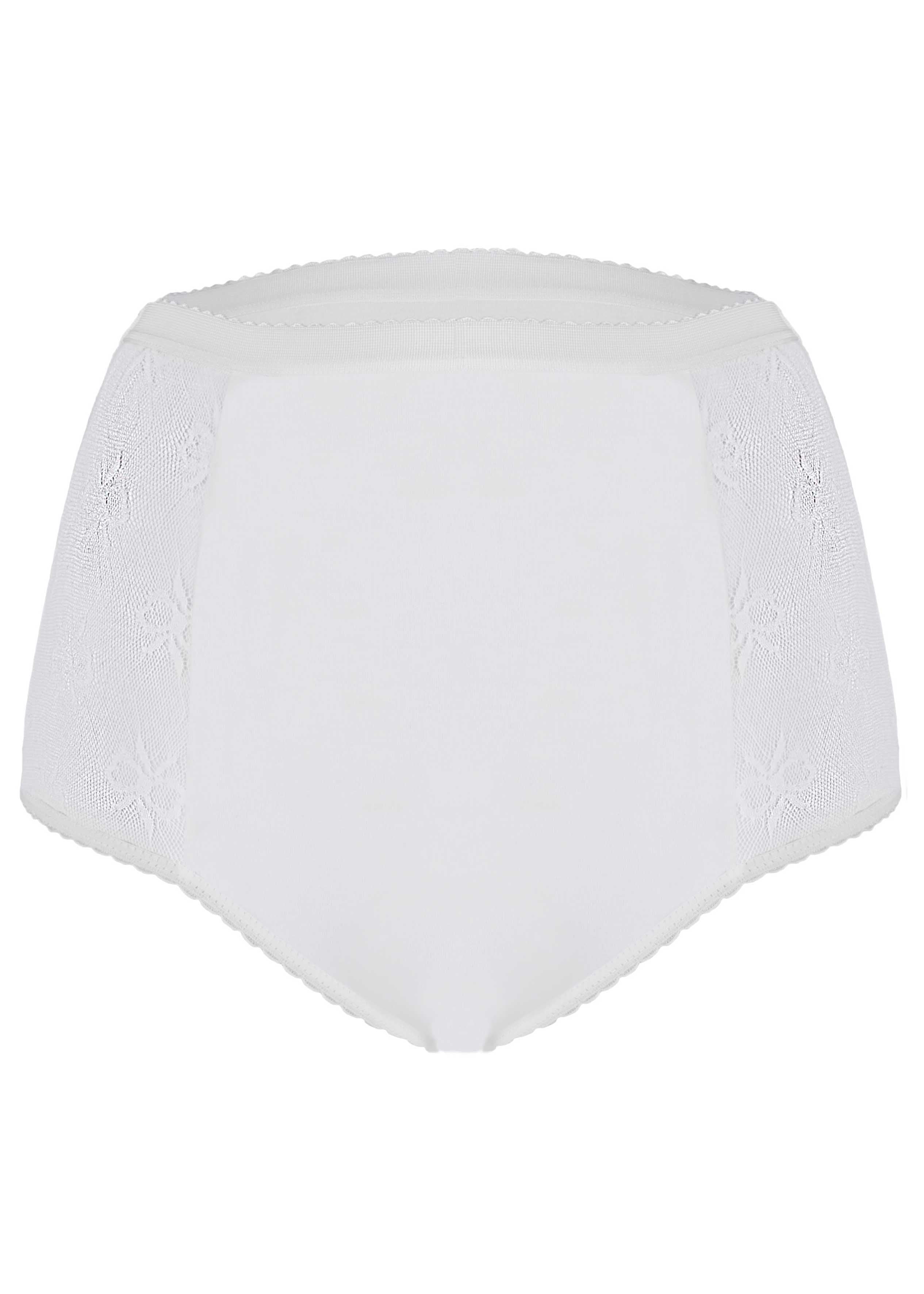 Super Absorbent Washable Full Brief Knickers White - Back view - The Able Label