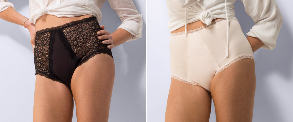 Leakproof absorbent knickers for incontinence.