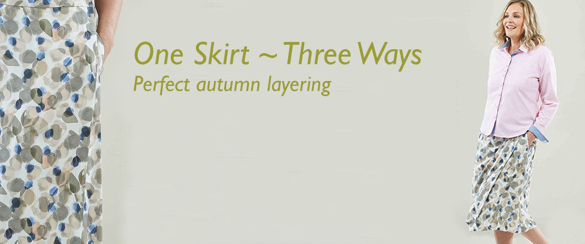 DANIELLE WRAP SKIRT ~ WORN THREE WAYS