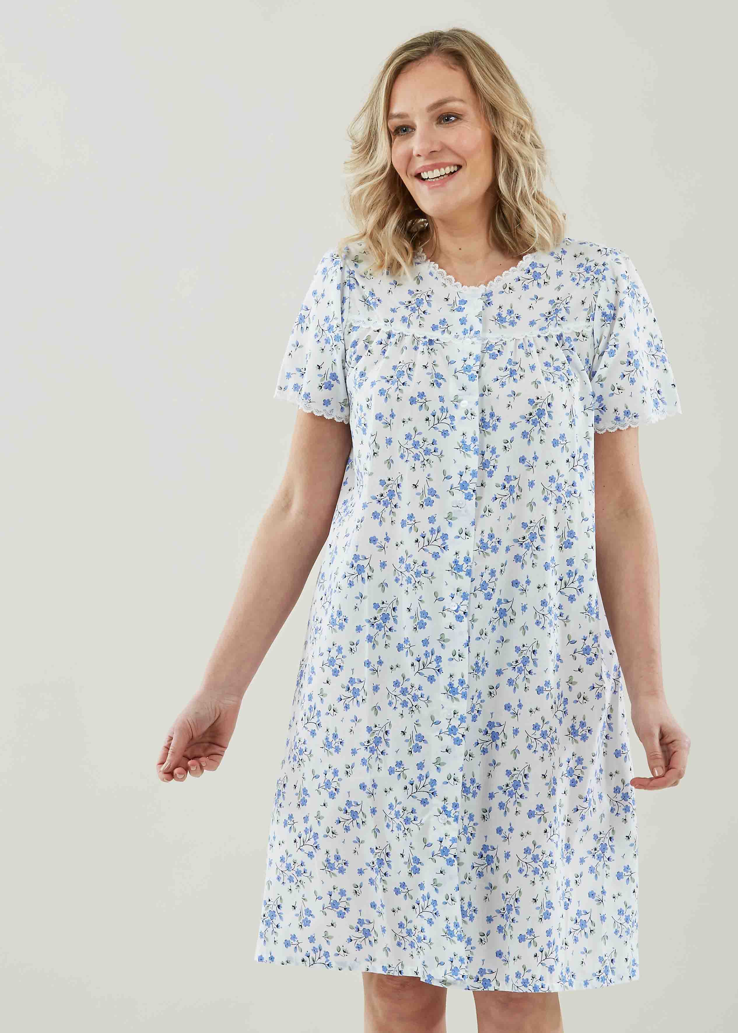 Front Button Through Nightdress | Front Opening Nighties