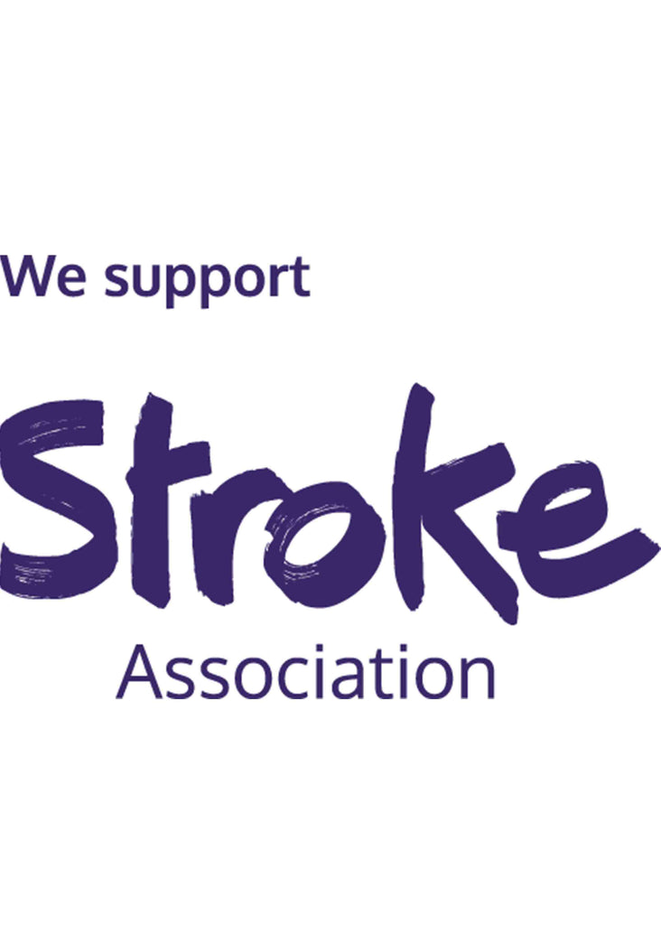 We Support Stroke Association purple logo