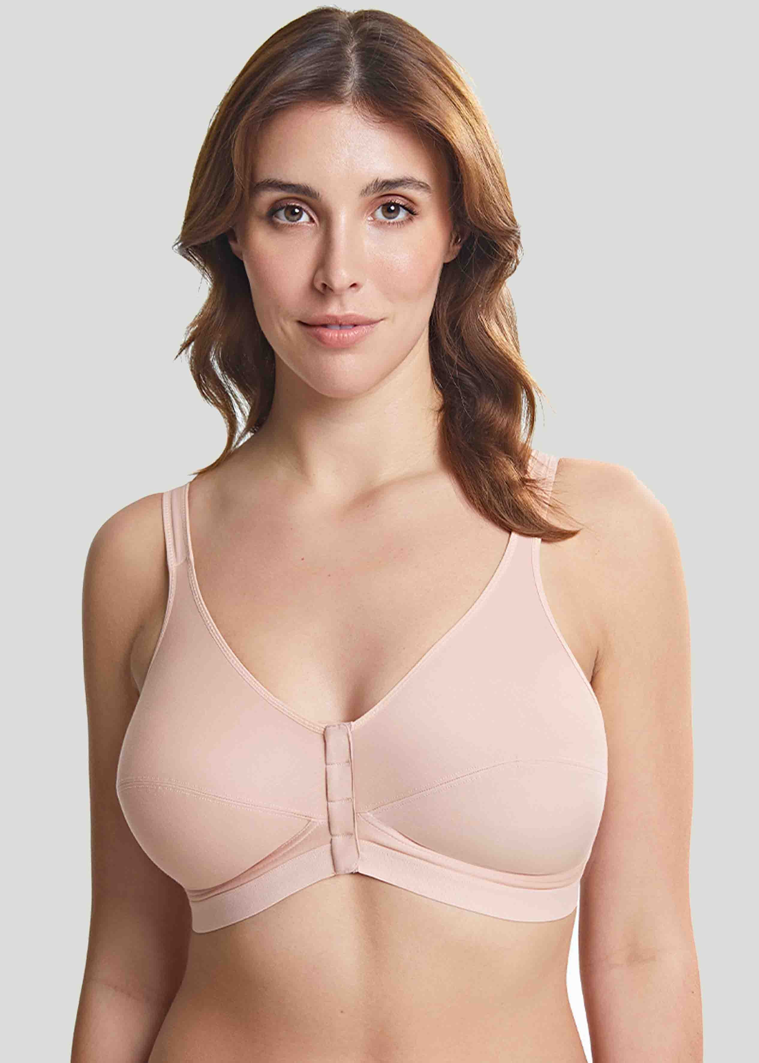 Front Fastening Bra with VELCRO Brand Fasteners