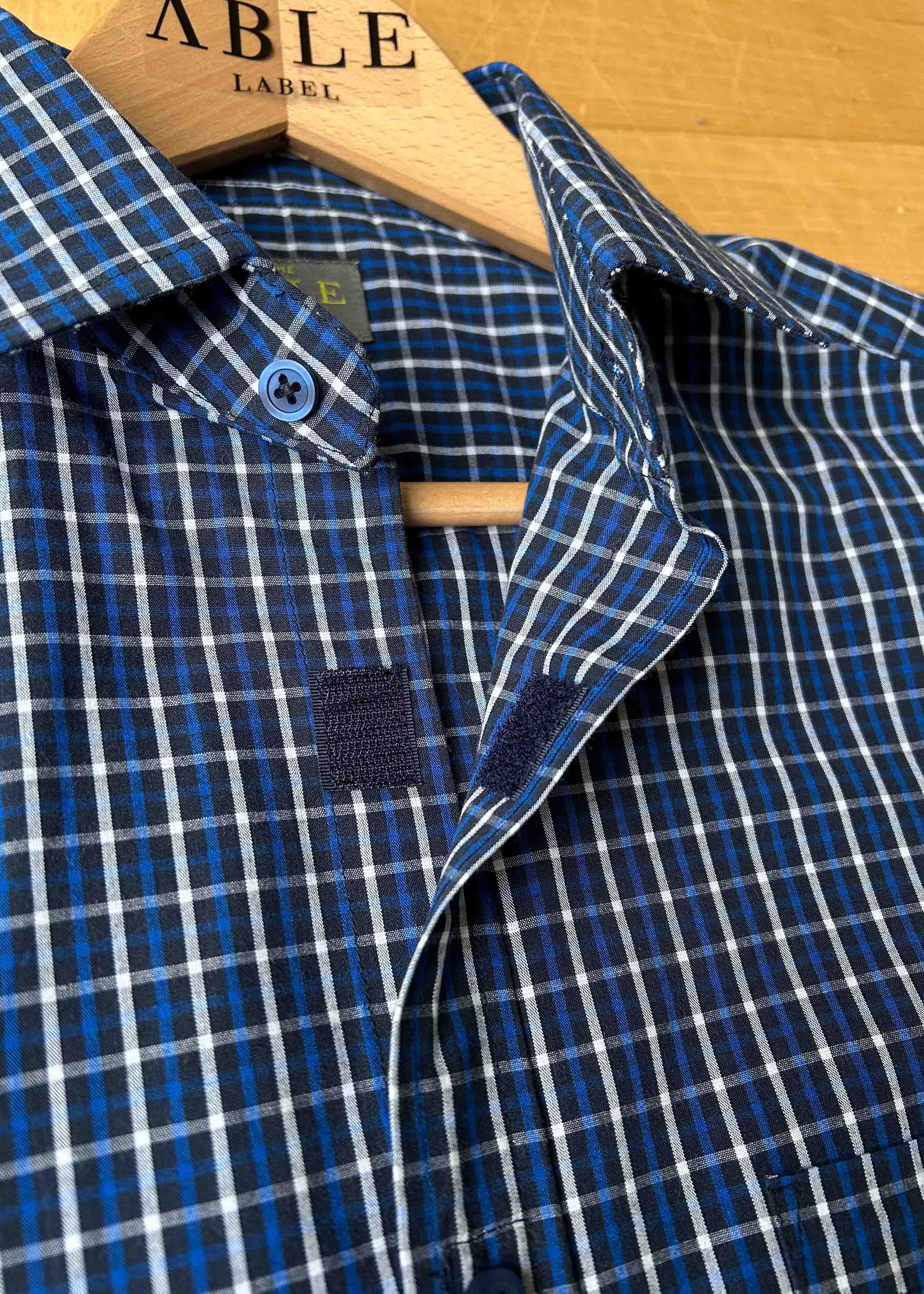 Milo Casual | Long Sleeve | Check | VELCRO® Brand Fastening Shirt