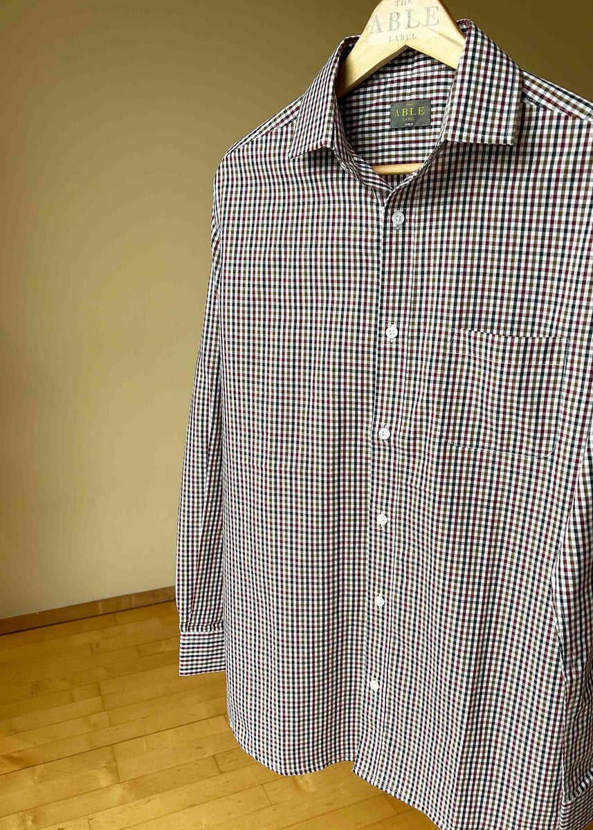 Milo Casual | Long Sleeve | Check | VELCRO® Brand Fastening Shirt | The ...