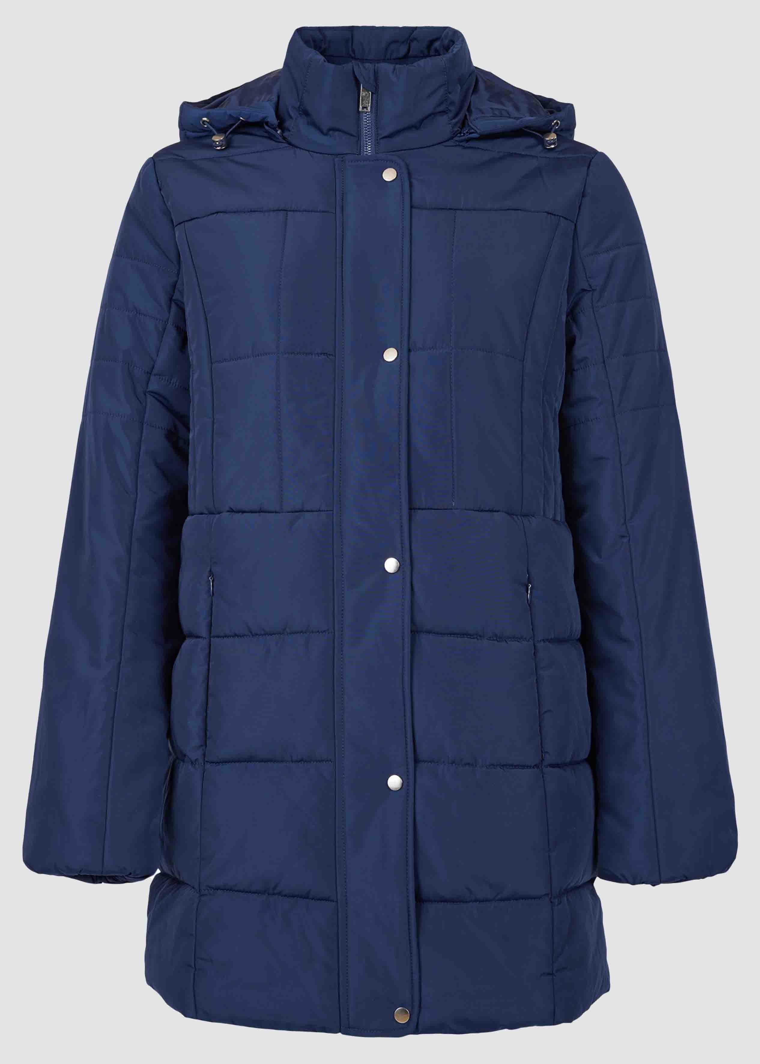 Primrose Puffa Coat VELCRO® Brand Fastening Fastening Blue Print Primrose Puffa Coat VELCRO® Brand Fastening Fastening Blue Print