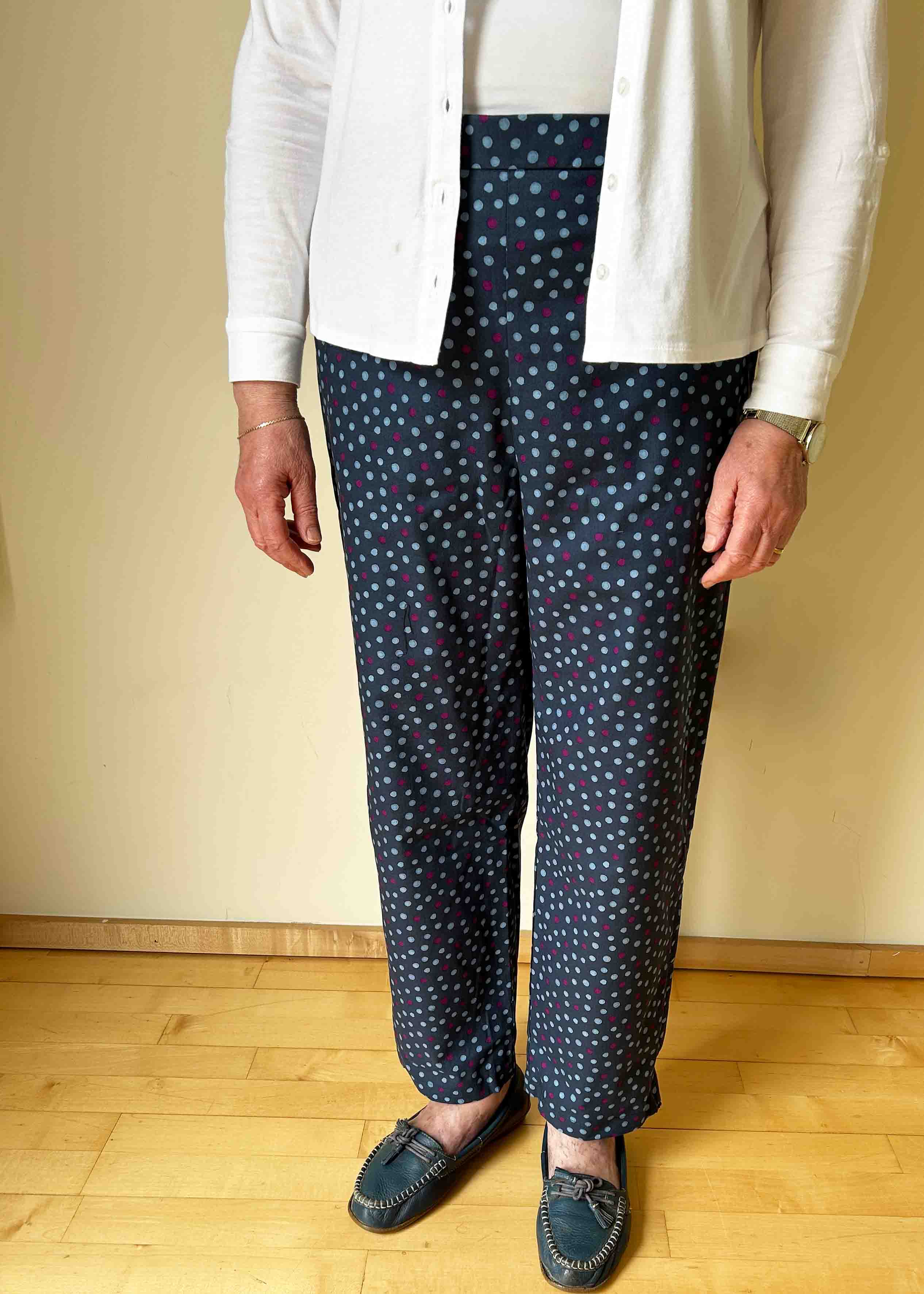 Tills Cotton Straight Zip Leg Pull On Trousers Tilly Spot The