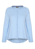 Stella Round Neck Jersey Long Sleeve Velcro Top - Seaspray