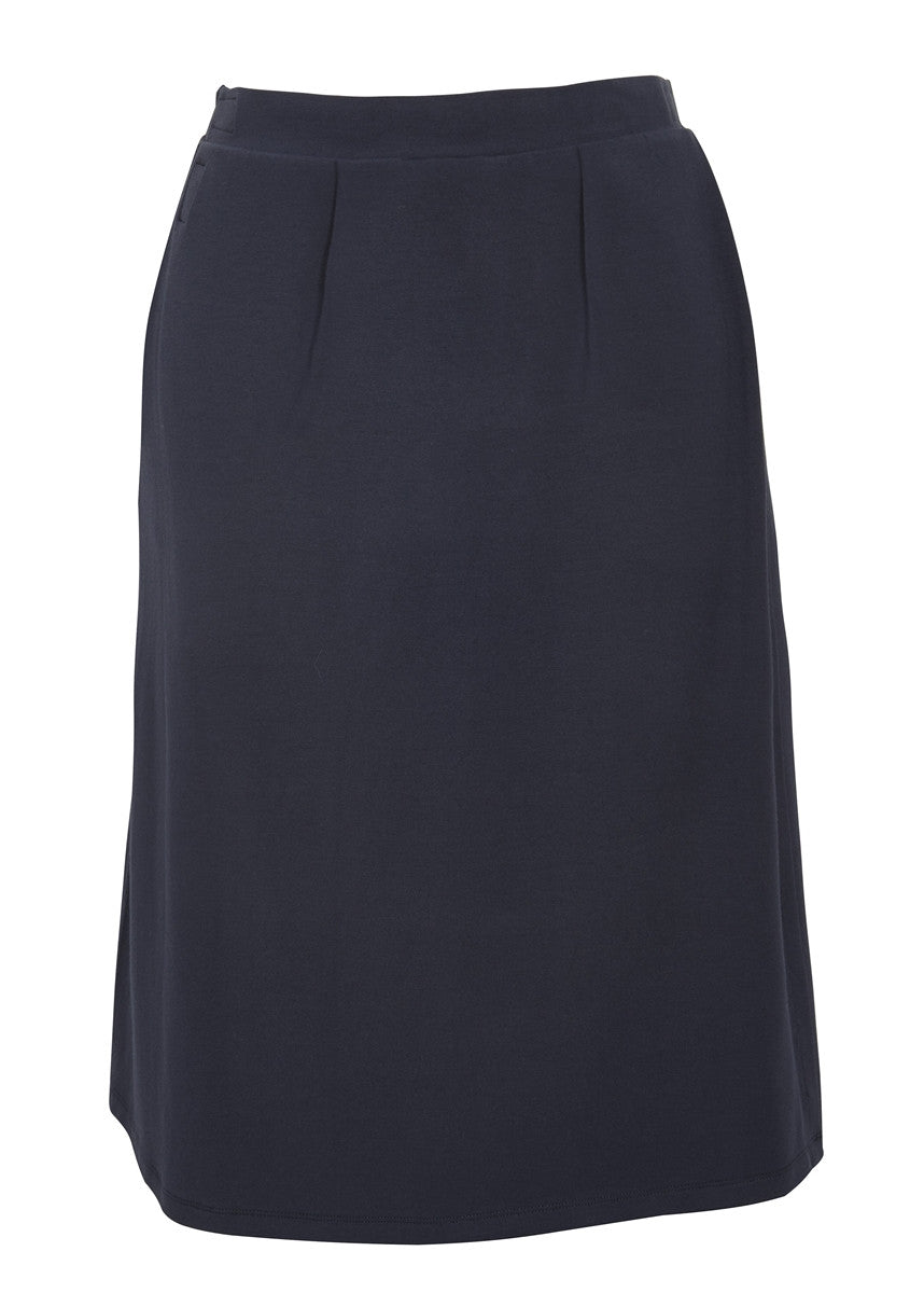 Debbie Jersey Wrap Skirt - Shibori Navy
