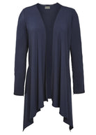 Molly Jersey Waterfall Cardi - Shibori Navy