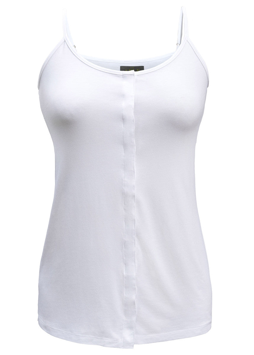 Maria Jersey Vest - Blossom White