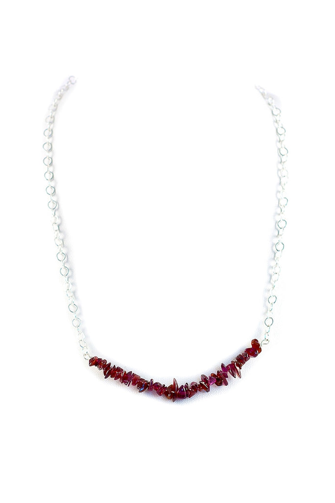 Jane Bar Magnetic Necklace - Dragon Red