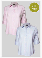 2 Pack Seersucker Half Sleeve Velcro Shirts - The Able Label