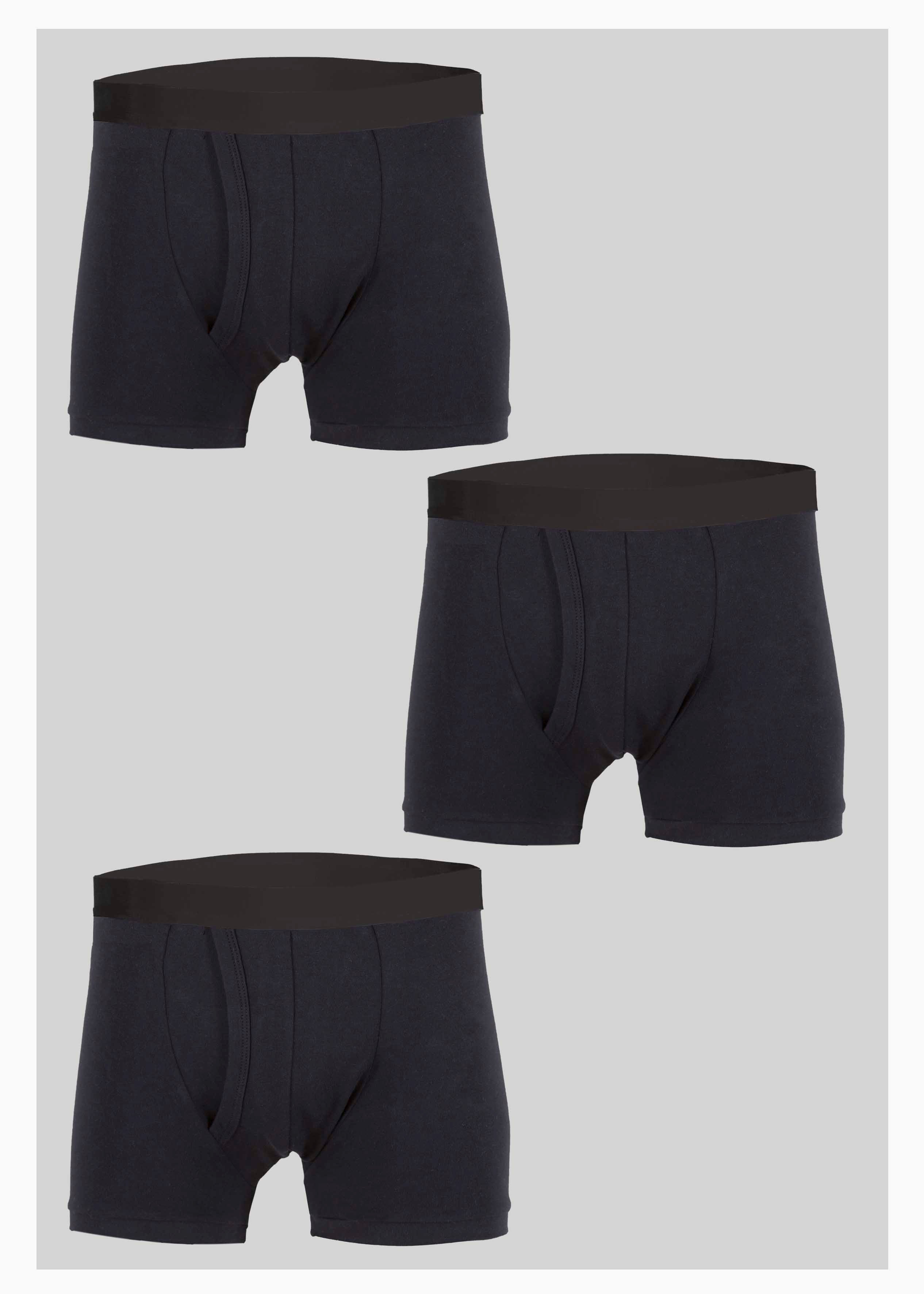 3 Pack Men's Washable Incontinence Underwear Black - The Able Label