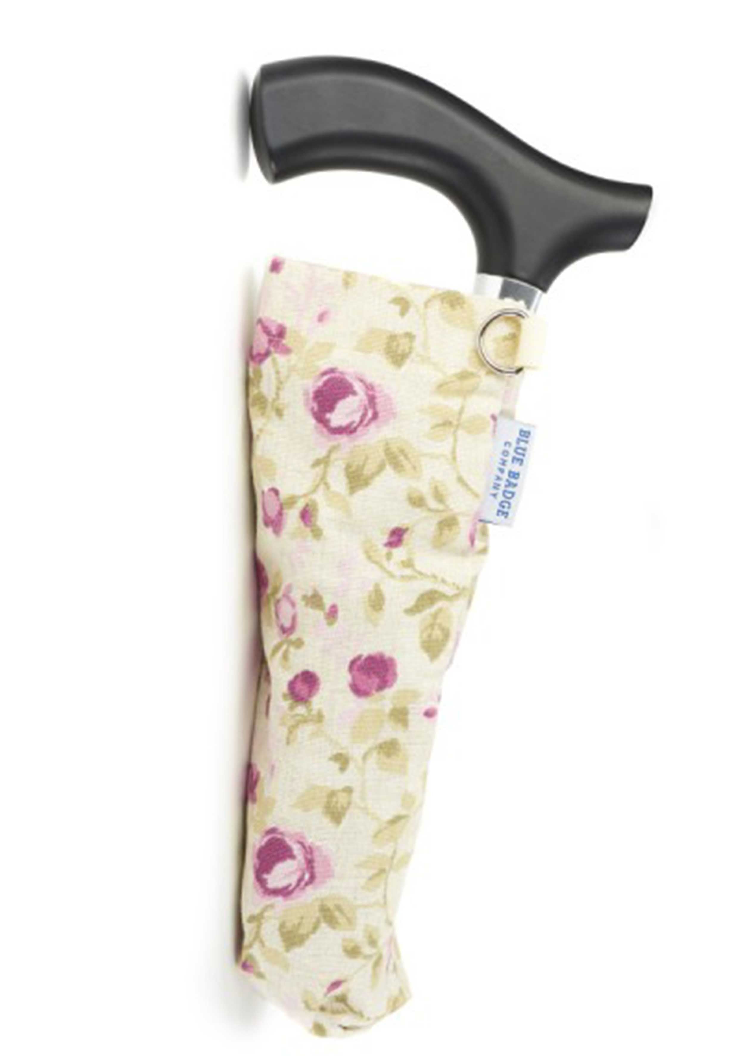 Adjustable Folding Mulberry coloured Walking Stick Gift Set - The Able Label