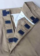Bobby Elastic Waist Velcro Fly Sand Shorts fastening - The Able Label