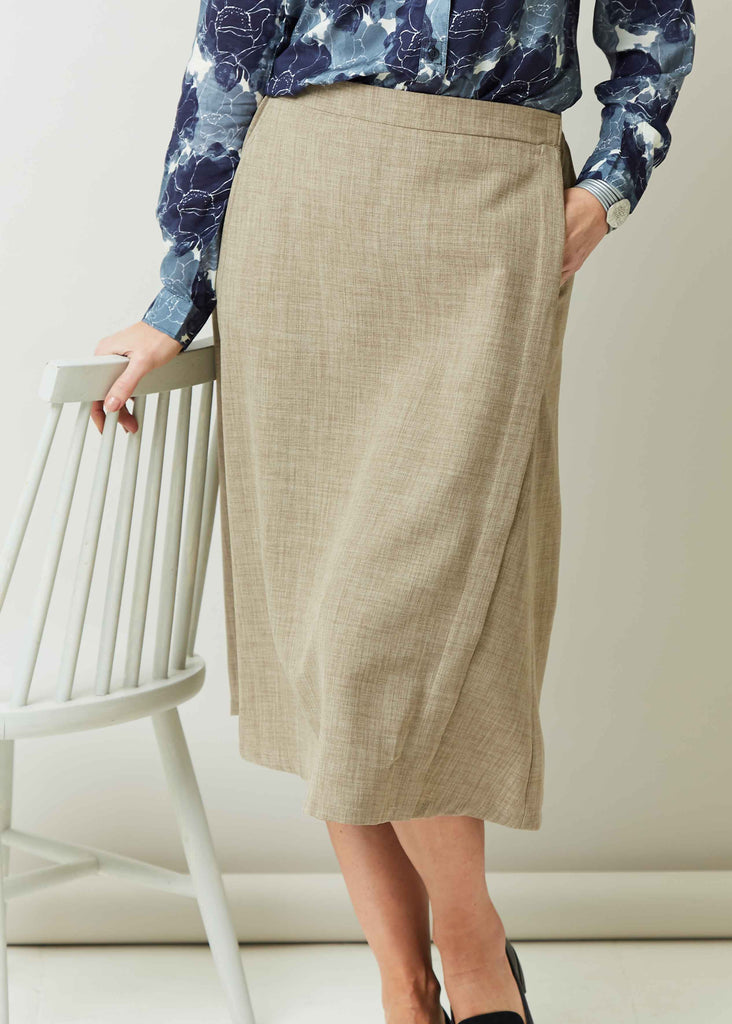 Delia Skirt Almond - The Able Label