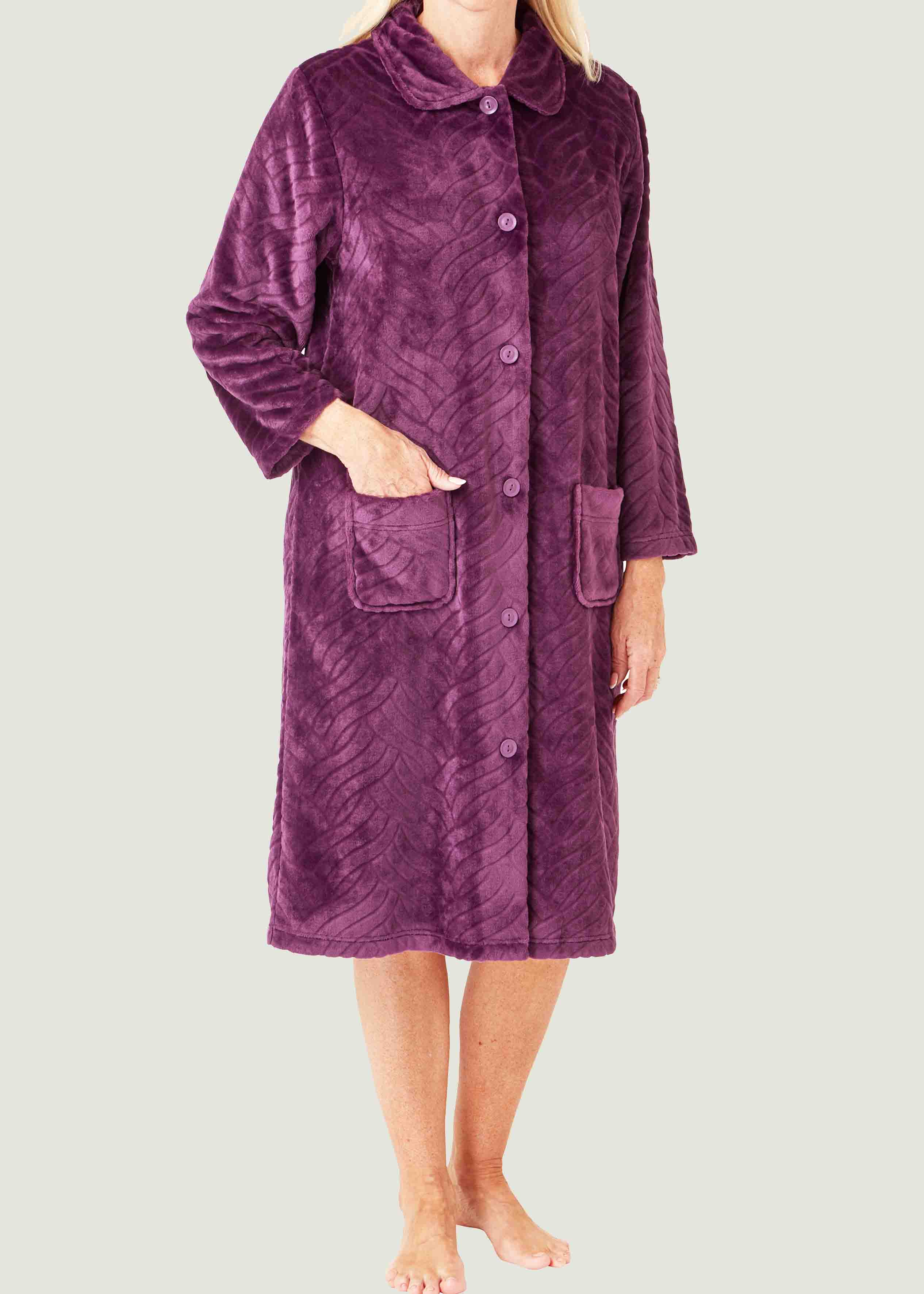fleecy sheep emb conv gown