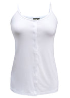 Maria Jersey White Velcro Vest - The Able Label