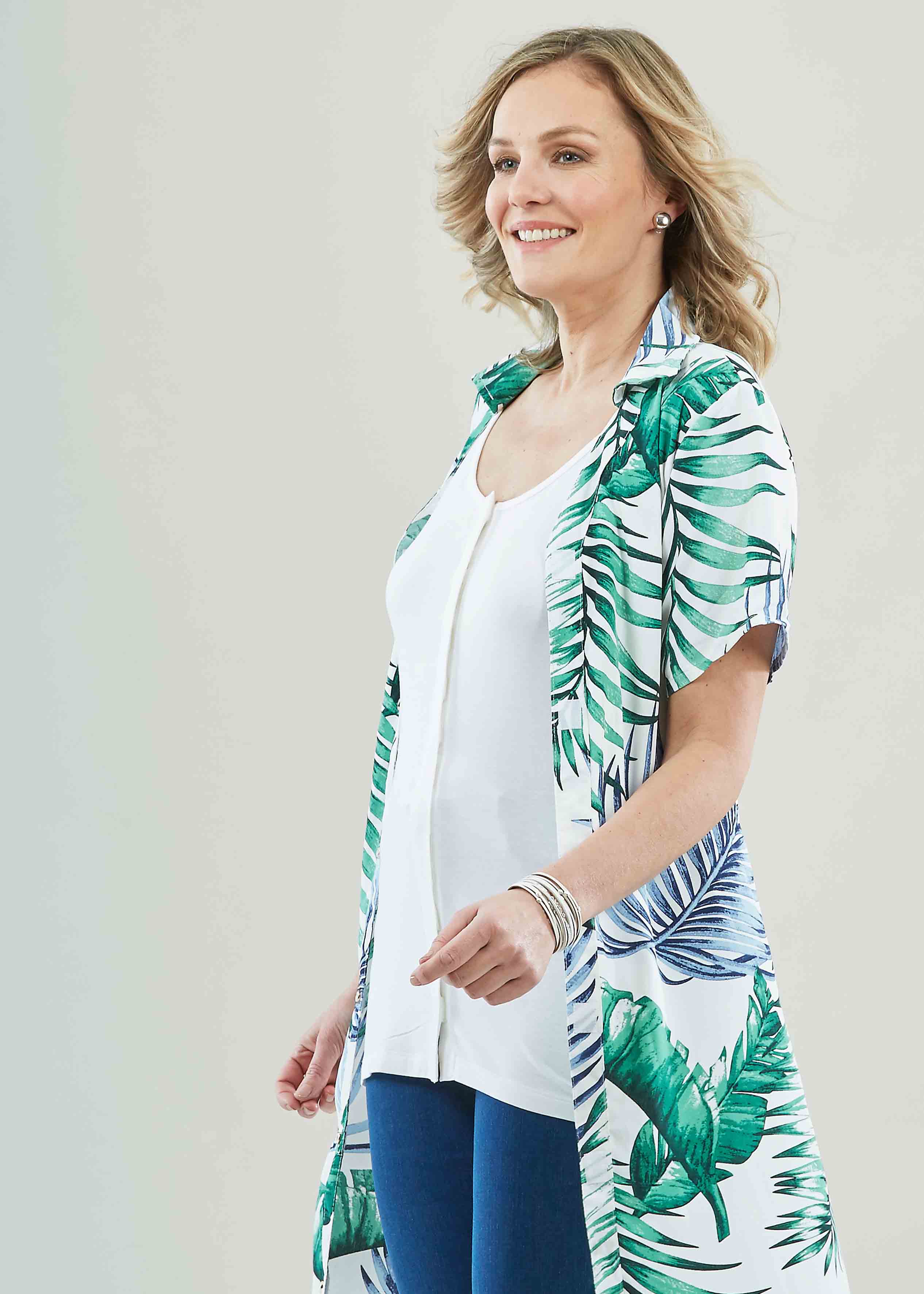 Maria Jersey White Velcro Vests - The Able Label