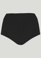 Mid Absorbent Dayweat Washable Full Brief Knickers Black -  Front view -The Able Label