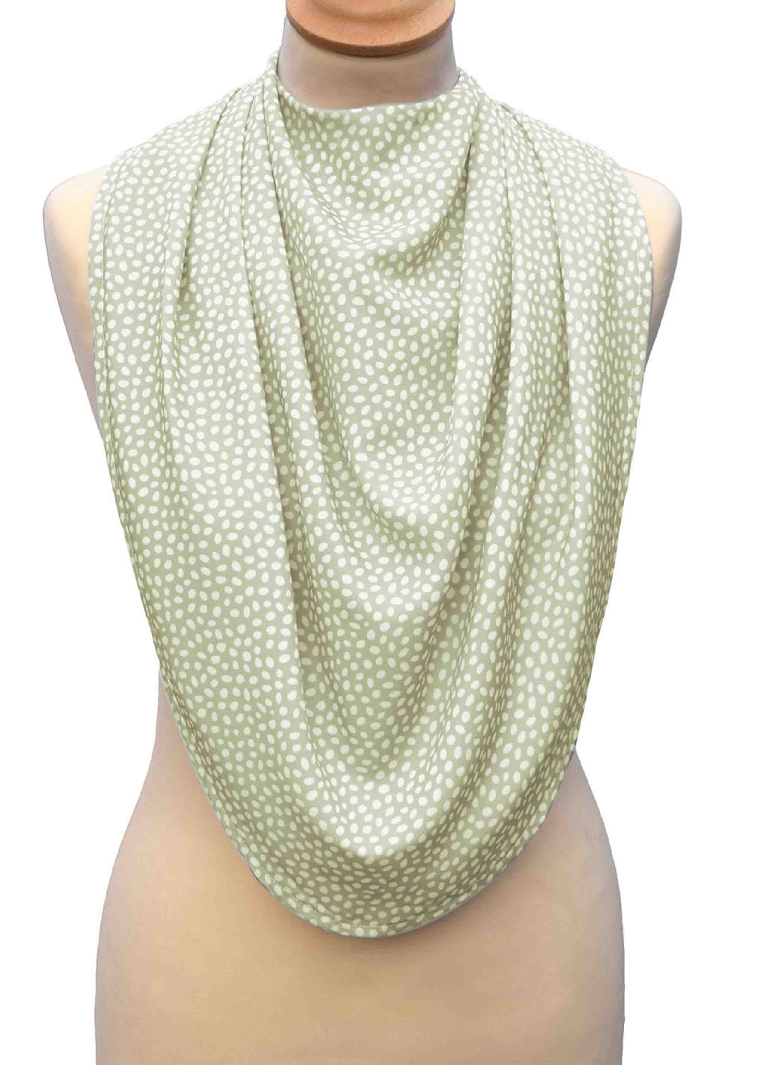 Pashmina Scarf Style Adult Bib Clothing Protector Sage Daily