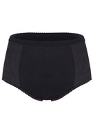 Super Absorben Washable Full Brief Knickers Black Lace - Back view - The Able Label
