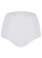 Super Absorbent Washable Full Brief Knickers White - Back view - The Able Label